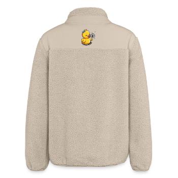 Poussin avec pissenlit et arc - Veste sherpa unisexe coupe décontractée Stanley/Stella - beige - Dos