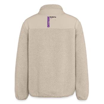 Guestbook Halloween Party 2025 - Relaxed Fit Unisex Sherpa Jacket by Stanley/Stella - beige - Back