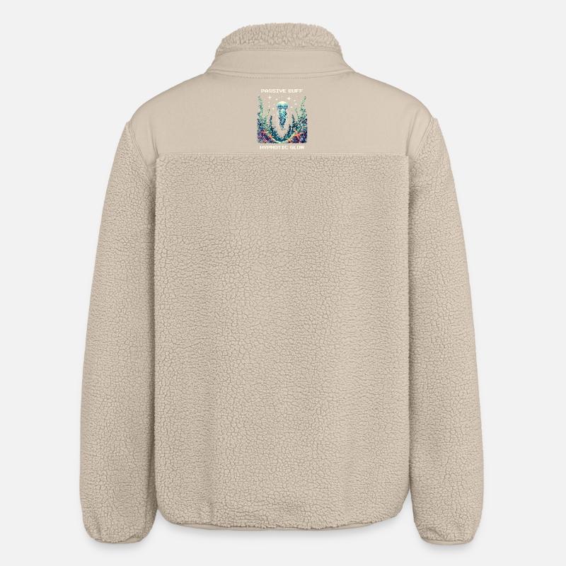 Passive Stärkung : Hypnotischer Glow | Quallen - Veste sherpa unisexe coupe décontractée Stanley/Stella - beige