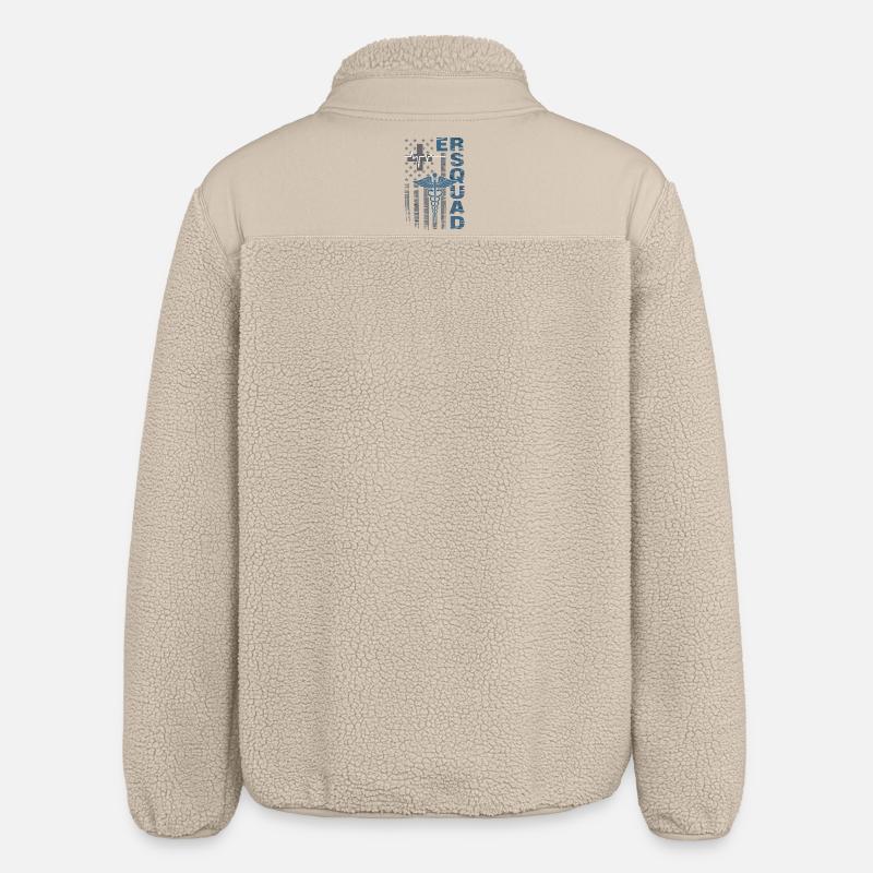 Écusson d’urgence du caducée - Veste sherpa unisexe coupe décontractée Stanley/Stella - beige
