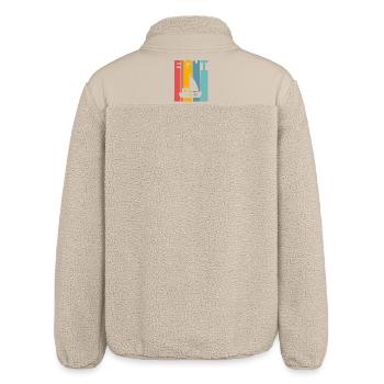 8 Jahre Kindergeburtstag Schiff - Relaxed Fit Unisex Sherpajacke von Stanley/Stella - Beige - Hinten