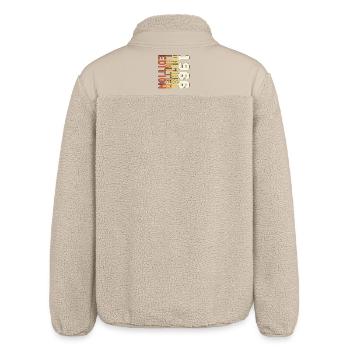 Original 1966 Vintage Retro Birthday Gift 66 - Relaxed Fit Unisex Sherpa Jacket by Stanley/Stella - beige - Back
