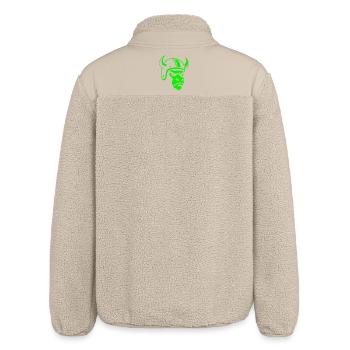 Biker Bull – Racing Spirit & Steel Head - Relaxed Fit Unisex Sherpa Jacket by Stanley/Stella - beige - Back