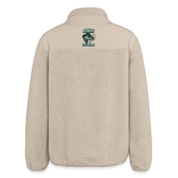 Immer mit meiner Rute zucken, komisches Angeln - Relaxed Fit Unisex Sherpajacke von Stanley/Stella - Beige - Hinten