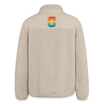 Wein - Relaxed Fit Unisex Sherpajacke von Stanley/Stella - Beige - Hinten