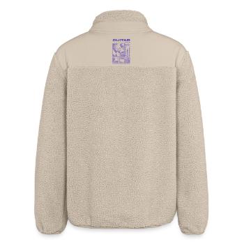 Guitar Player Rock Guitarist Streetwear Musician - Relaxed Fit Unisex Sherpa Jacket by Stanley/Stella - beige - Back