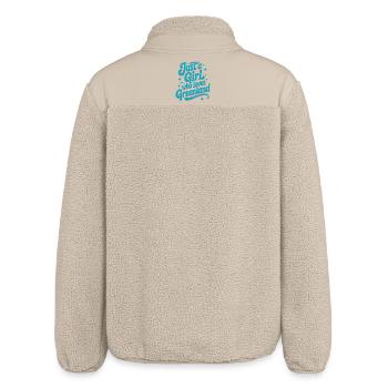 Just a Girl who Loves Greenland Grönland Fan - Relaxed Fit Unisex Sherpajacke von Stanley/Stella - Beige - Hinten