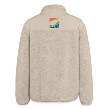 Neuseeland niedlicher Kiwi-Vogel Retro Vintage NZ - Relaxed Fit Unisex Sherpajacke von Stanley/Stella - Beige - Hinten