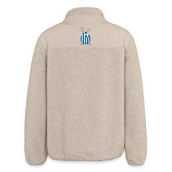 Kleiner Tsourekaki-griechischer Oster-Pascha-Hase - Relaxed Fit Unisex Sherpajacke von Stanley/Stella - Beige - Hinten