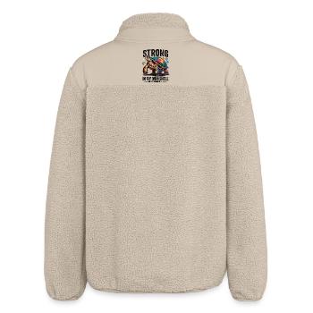 Autismus Awareness Schildkröte T-Shirt - Relaxed Fit Unisex Sherpajacke von Stanley/Stella - Beige - Hinten