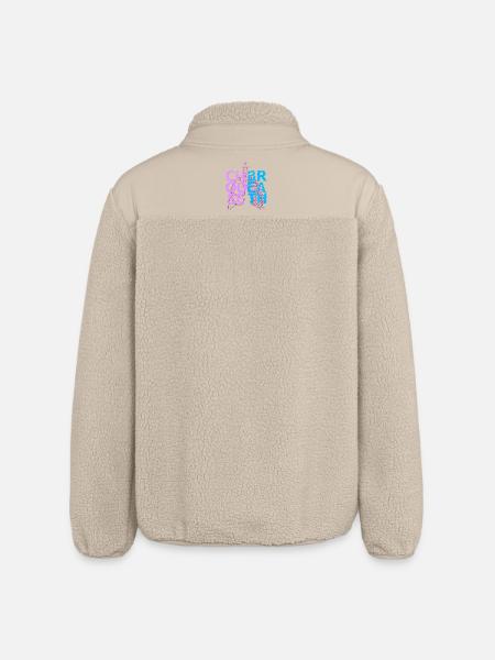 Non-Smoking Ex Smoker Choose Breath - Relaxed Fit Unisex Sherpa Jacket by Stanley/Stella - beige