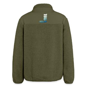 42nd Birthday Man Woman 42 Year Old 1984 Gift - Relaxed Fit Unisex Sherpa Jacket by Stanley/Stella - khaki - Back