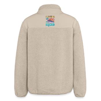 Galentines Cruise Family Vacation Trip Cruising - Relaxed Fit Unisex Sherpa Jacket by Stanley/Stella - beige - Back