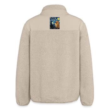 Zwergspitz Spitz Pomeranian - Relaxed Fit Unisex Sherpajacke von Stanley/Stella - Beige - Hinten