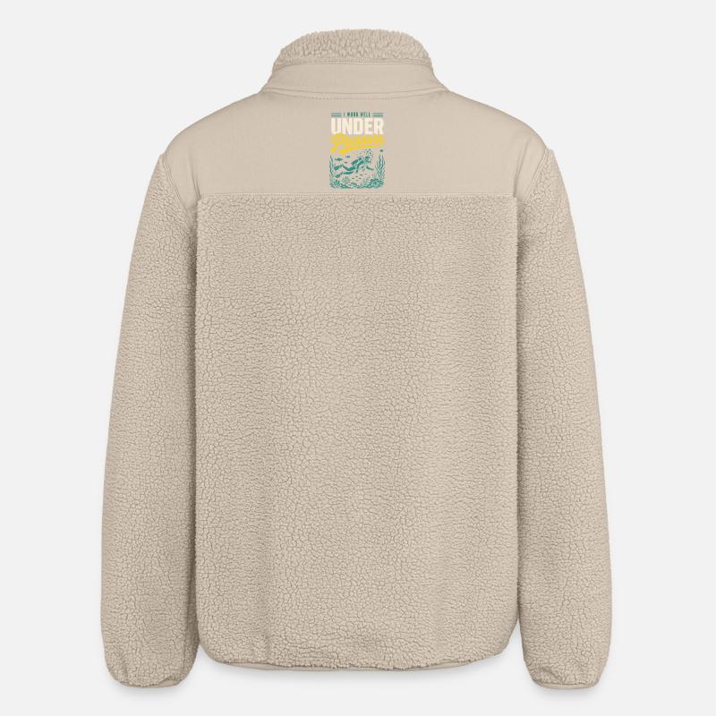 Chemise de plongeur sous pression - Veste sherpa unisexe coupe décontractée Stanley/Stella - beige