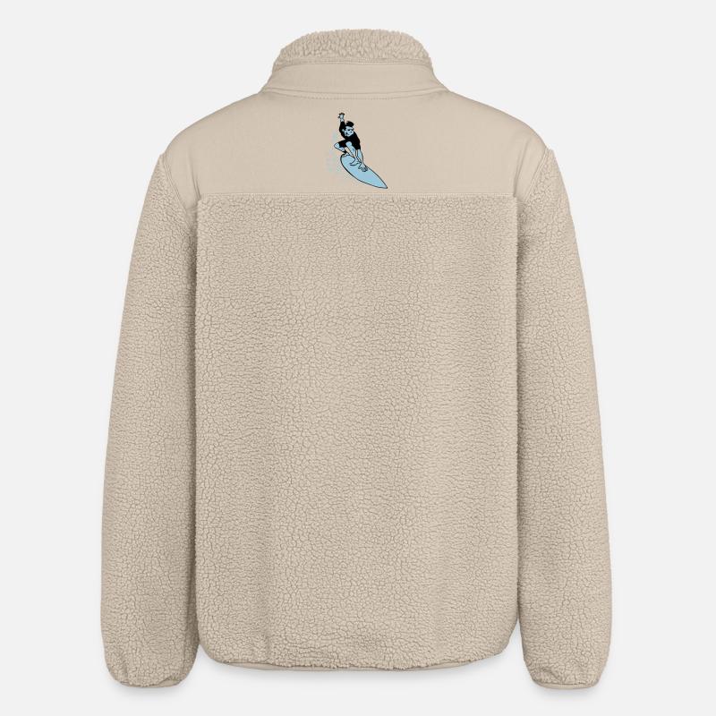 Surf - Veste sherpa unisexe coupe décontractée Stanley/Stella - beige