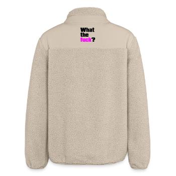 what the fuck ? - Relaxed Fit Unisex Sherpajacke von Stanley/Stella - Beige - Hinten