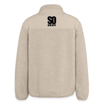 so sexy - Relaxed Fit Unisex Sherpa Jacket by Stanley/Stella - beige - Back