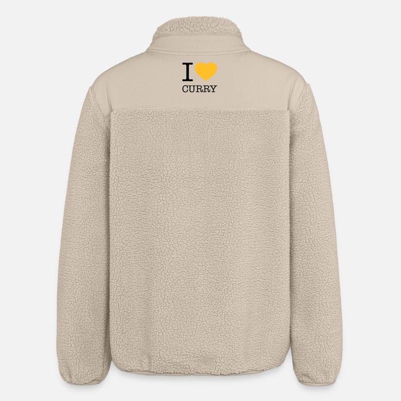 J’ADORE LE CURRY - Veste sherpa unisexe coupe décontractée Stanley/Stella - beige