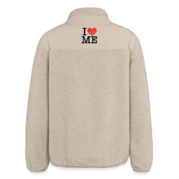 I love me - Relaxed Fit Unisex Sherpajacke von Stanley/Stella - Beige - Hinten