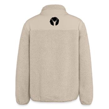 Un cerf Patch Graffiti - Veste sherpa unisexe coupe décontractée Stanley/Stella - beige - Dos