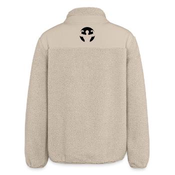 Bodybuilding Muskelprotz - Relaxed Fit Unisex Sherpajacke von Stanley/Stella - Beige - Hinten