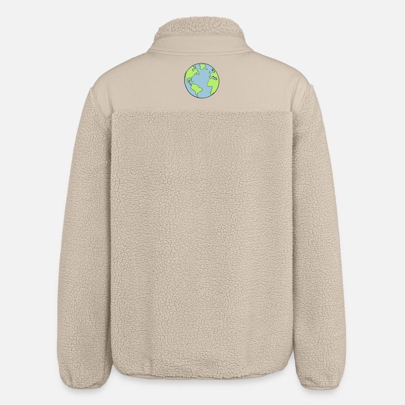 earth - Relaxed Fit Unisex Sherpa Jacket by Stanley/Stella - beige