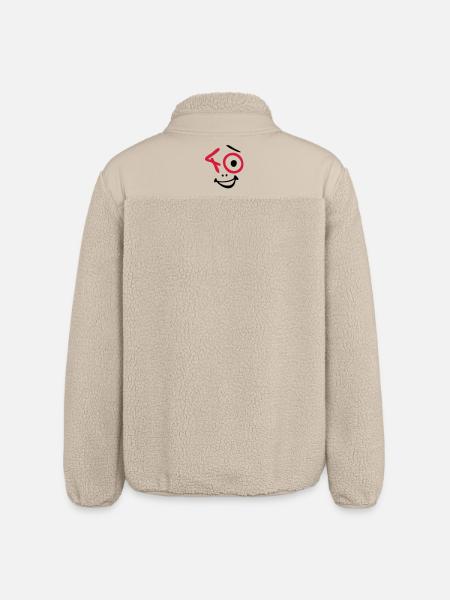 Wow, 40 years! - Relaxed Fit Unisex Sherpa Jacket by Stanley/Stella - beige