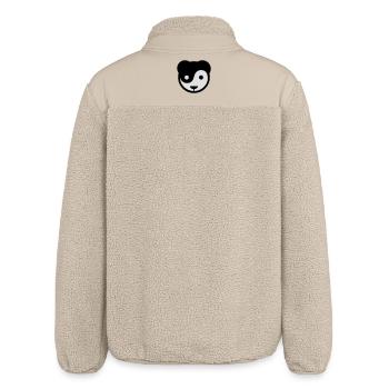 yin yang panda teddy - Relaxed Fit Unisex Sherpa Jacket by Stanley/Stella - beige - Back