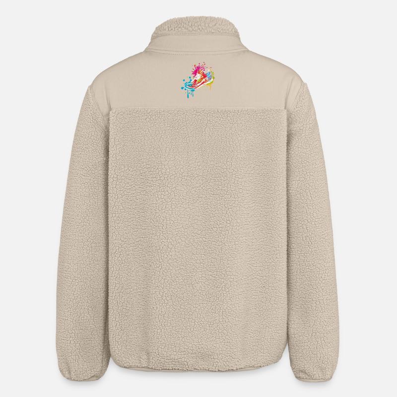 Sneaker Graffiti - Relaxed Fit Unisex Sherpa Jacket by Stanley/Stella - beige