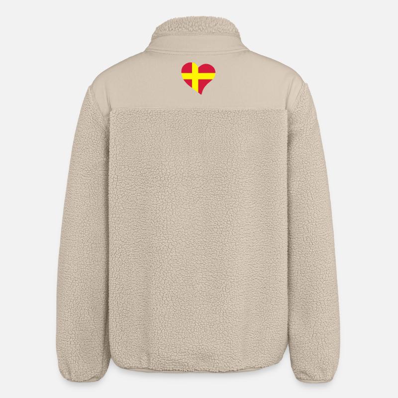 cœur - Veste sherpa unisexe coupe décontractée Stanley/Stella - beige