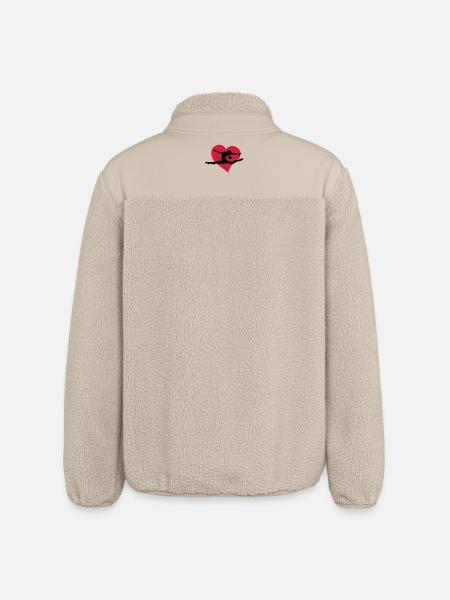 Gymnastic heart - Relaxed Fit Unisex Sherpa Jacket by Stanley/Stella - beige