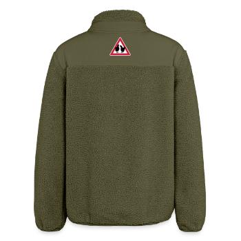 Hühnerabend Huhn Achtung Junggesellinnenabschied - Relaxed Fit Unisex Sherpajacke von Stanley/Stella - Khaki - Hinten