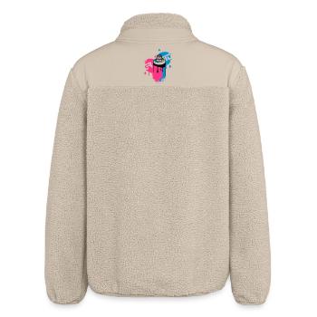 spray can Graffiti Style - Relaxed Fit Unisex Sherpa Jacket by Stanley/Stella - beige - Back