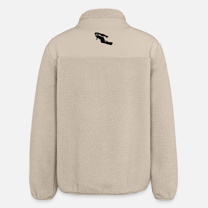 snowboarder - Veste sherpa unisexe coupe décontractée Stanley/Stella - beige