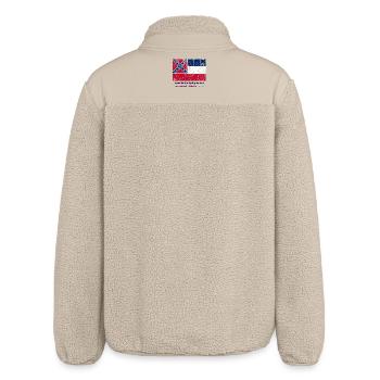 Mississippi flag flag USA America Amerika - Relaxed Fit Unisex Sherpa Jacket by Stanley/Stella - beige - Back