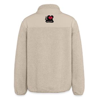 I Love Boxing - Relaxed Fit Unisex Sherpajacke von Stanley/Stella - Beige - Hinten