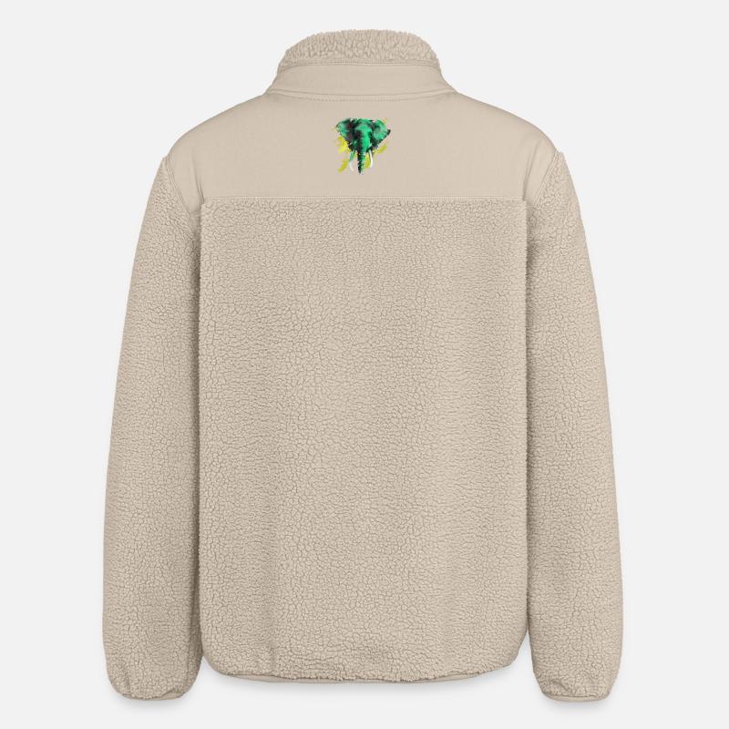 éléphant - Veste sherpa unisexe coupe décontractée Stanley/Stella - beige