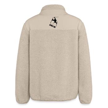 Ski, ski, skiing, après ski, freeski, winter, snow - Relaxed Fit Unisex Sherpa Jacket by Stanley/Stella - beige - Back