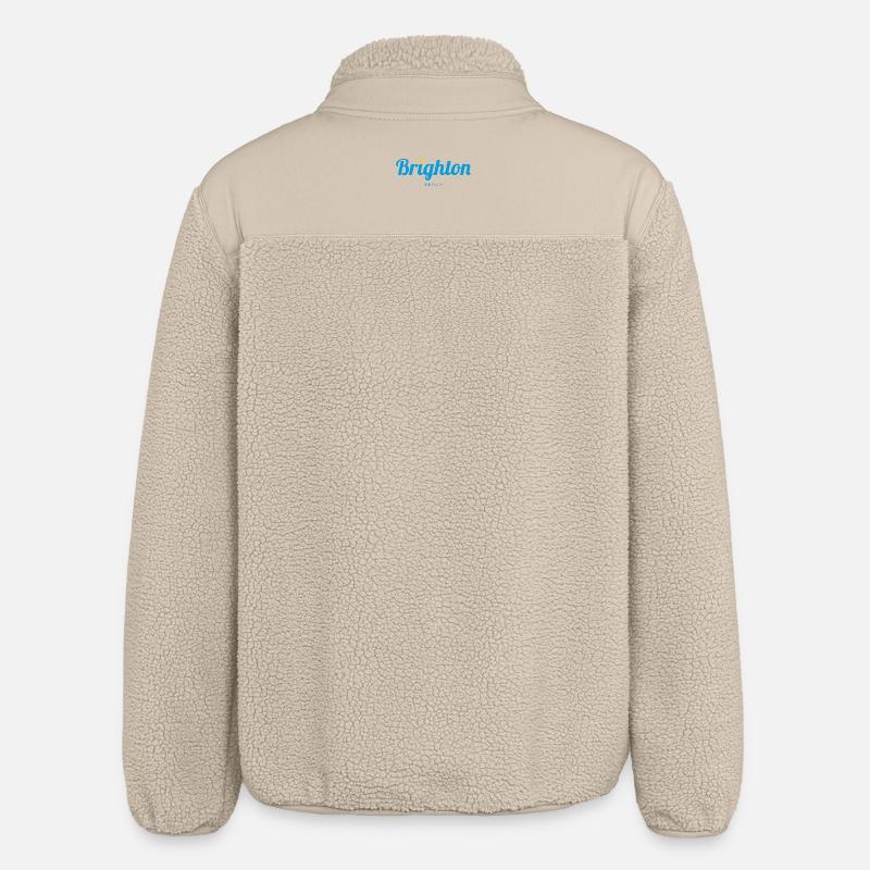 BRIGHTON, Angleterre - Veste sherpa unisexe coupe décontractée Stanley/Stella - beige
