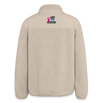 Junggeselle Junggesellin Lustig Polterabend - Relaxed Fit Unisex Sherpajacke von Stanley/Stella - Beige - Hinten