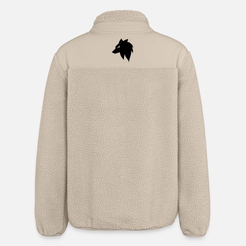 Mangawolf - Relaxed Fit Unisex Sherpajacke von Stanley/Stella - Beige