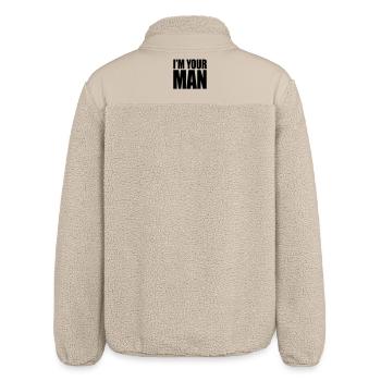 I'm your man - Relaxed Fit Unisex Sherpajacke von Stanley/Stella - Beige - Hinten
