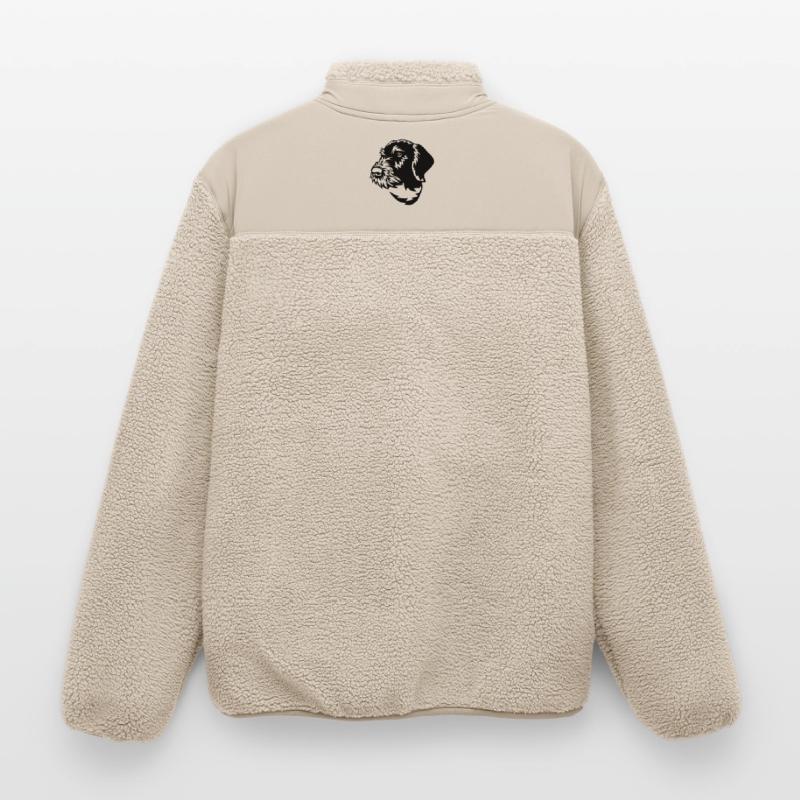 German Wirehaired Pointer Relaxed Fit Unisex Sherpa Jacket by Stanley/Stella