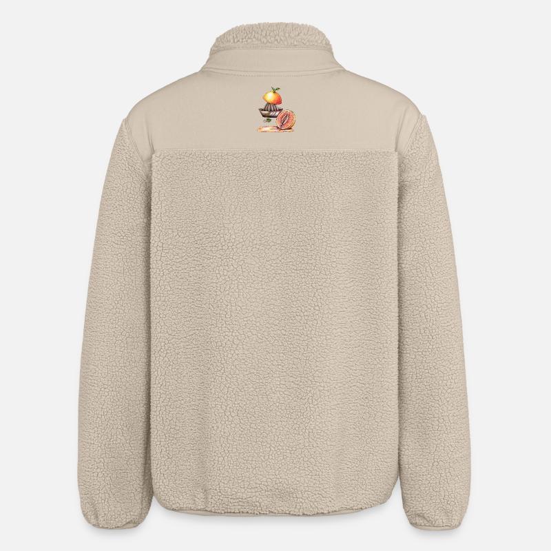 Vulva Grapefruit - Relaxed Fit Unisex Sherpajacke von Stanley/Stella - Beige
