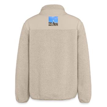 Möwe Norddeutschland - Relaxed Fit Unisex Sherpajacke von Stanley/Stella - Beige - Hinten