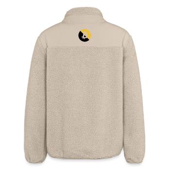 Bitcoin Paillettes dorées - Veste sherpa unisexe coupe décontractée Stanley/Stella - beige - Dos