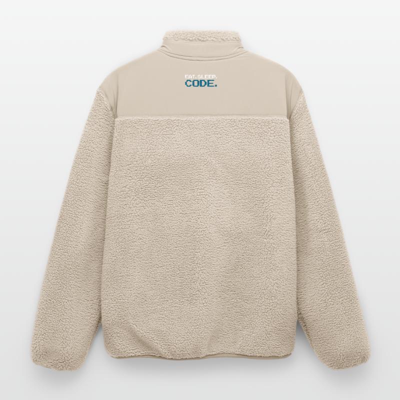 Programming code computer science Relaxed Fit Unisex Sherpa Jacket by Stanley/Stella