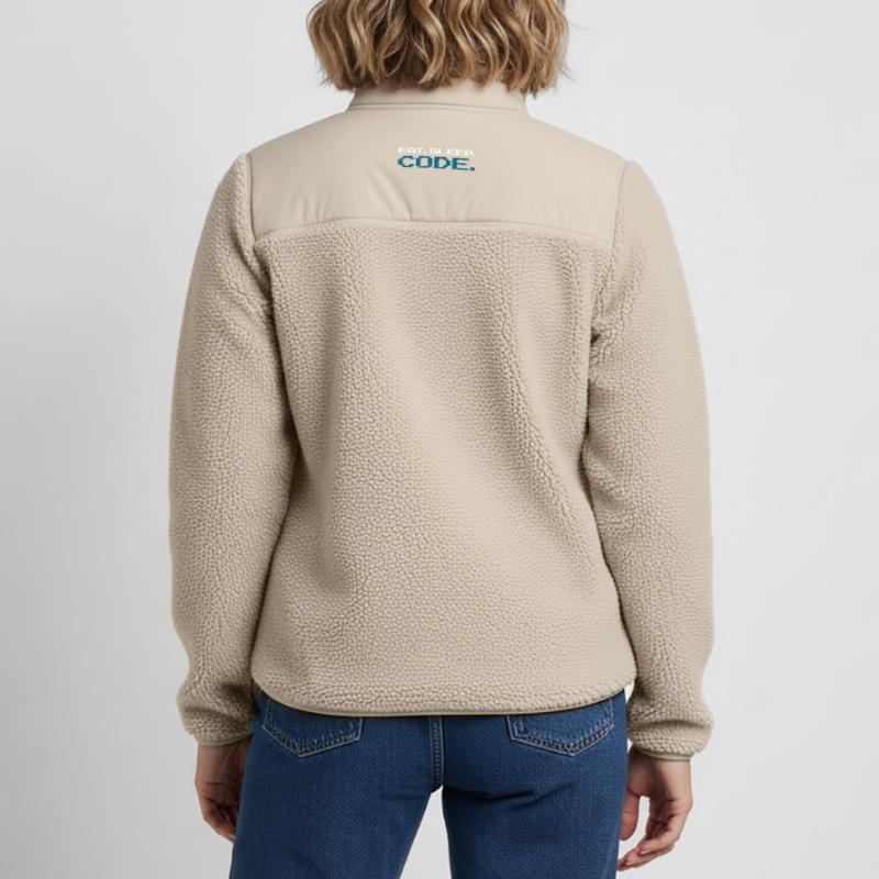 Programming code computer science Relaxed Fit Unisex Sherpa Jacket by Stanley/Stella