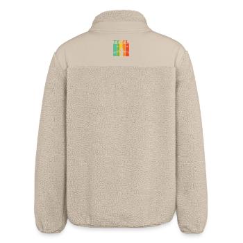 Texel Leuchtturm Design / Geschenk - Relaxed Fit Unisex Sherpajacke von Stanley/Stella - Beige - Hinten